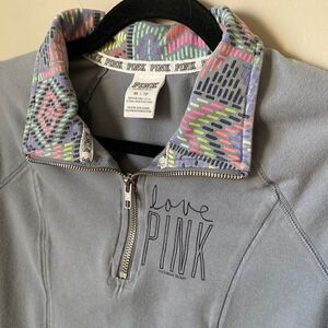 VICTORIA’S Secret Pink Quarter Zip Pullover